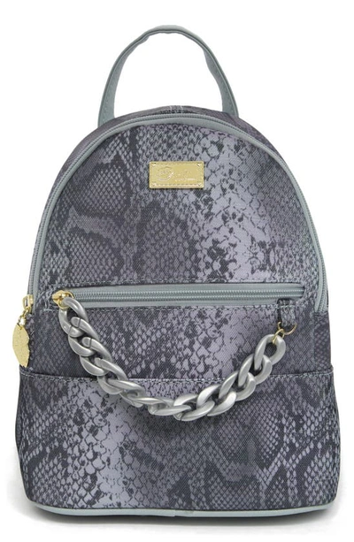 Luv Betsey By Betsey Johnson Chain Trim Backpack In Snake