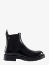 Ferragamo Leather Magnum Chelsea Boots In Black