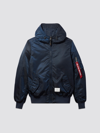 Alpha Industries L-2b Hooded Gen Ii Bomber Jacket In Replica Blue