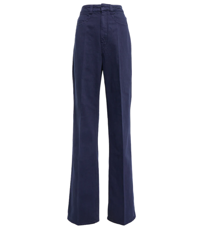 Lemaire High-rise Straight Jeans In Blue