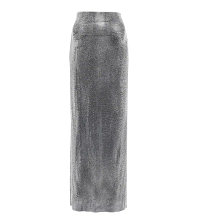 Galvan Crystal-embellished Tulle Maxi Skirt In Midnight