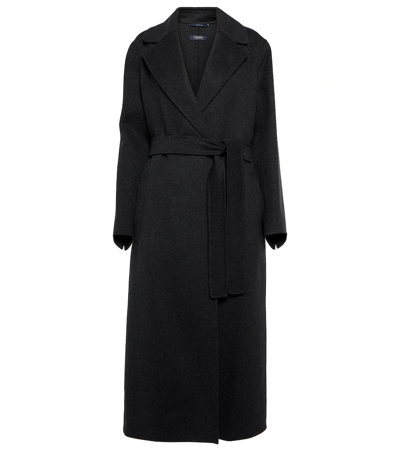 's Max Mara Luci Belted Wool Coat In Blue