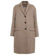 's Max Mara Jona Checked Virgin Wool Coat In Dark