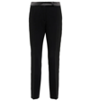 Max Mara Elegante Keras High-rise Slim Pants In Nero
