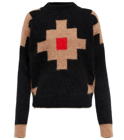 Max Mara Aris Mohair And Wool-blend Sweater In Nero
