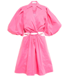 Simkhai Aulora Cutout Poplin Minidress In Punch