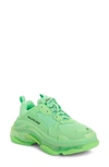 Balenciaga Triple S Low Top Sneaker In Fluo Green