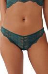 Free People Intimately Fp Maya Lace Bikini Cut Panties In Jaded