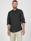 Guess Factory Damon Poplin Shirt In Black