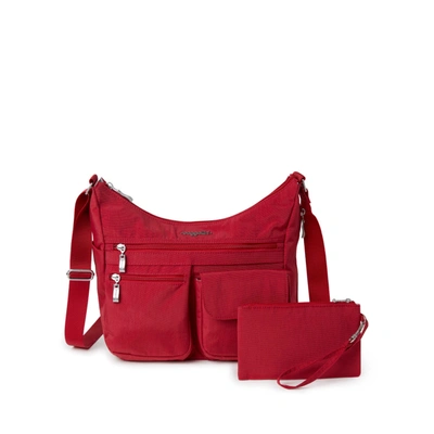 Baggallini Everywhere Bagg With Rfid In Red