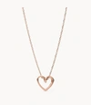 FOSSIL WOMEN'S ROSE GOLD STAINLESS STEEL PENDANT NECKLACE