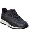 GEOX DELRAY LEATHER & SUEDE SNEAKER