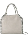 Stella Mccartney Mini Falabella Shaggy Dear Faux Leather Tote In Grey
