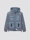 ALPHA INDUSTRIES MIXED MEDIA FLEECE FULL ZIP HOODIE