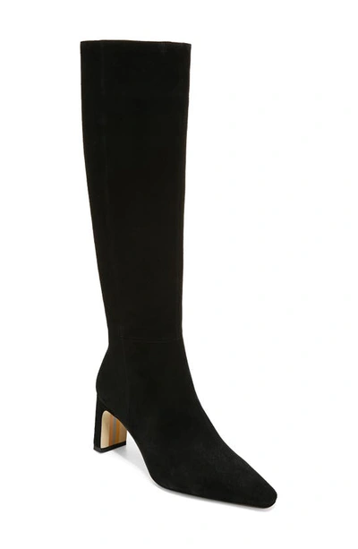 Sam Edelman Sylvia Suede Knee Boots In Black