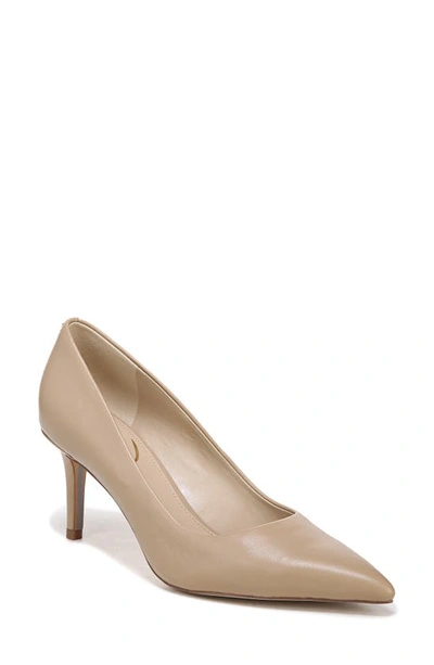 Sam Edelman Vienna Pointed Toe Pump In Soft Beige