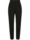 Dolce & Gabbana Straight Leg Trousers In Black