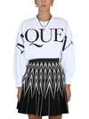 Alexander Mcqueen Sweatshirt With Logo Print In White