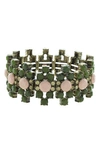 Olivia Welles Erin Stone Stretch Bracelet In Gold