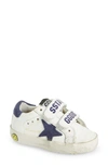 Golden Goose Kids'  Old School Low Top Sneaker In White/ Blue Depths