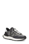 Valentino Garavani Vlogo Netrunner Suede And Mesh Low-top Trainers In Black