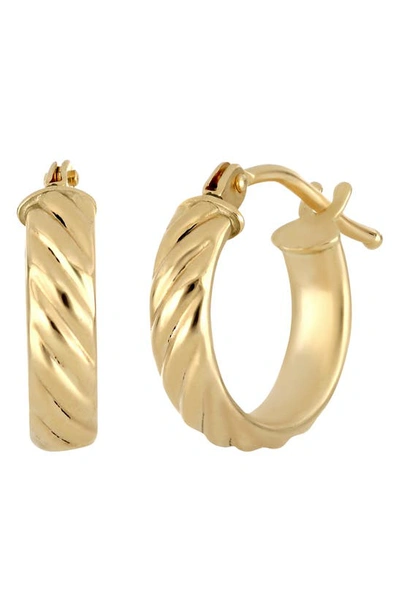 Bony Levy 14k Gold Twisted Hoop Earrings In 14k Yellow Gold