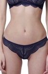 Simone Perele Karma Mid-rise Lace-embroidered Stretch-woven Briefs In Midnight