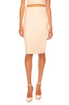 Susana Monaco High-waist Stretch Pencil Skirt In Blanched A