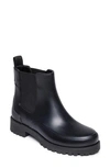 Bernardo Addison Chelsea Rubber Rain Booties In Black