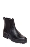 Bernardo Dove Leather Chelsea Bootie In Black