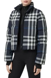BURBERRY ALDFIELD CHECK DOWN PUFFER JACKET