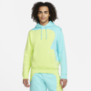 Nike Sportswear Color Clash Men's Pullover Hoodie In Yellow