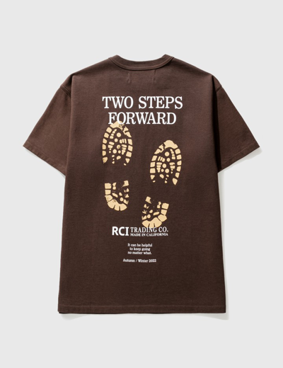 Reese Cooper Bootprint T-shirt In Brown