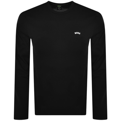 Boss Athleisure Boss Togn Curved Long Sleeved T Shirt Black