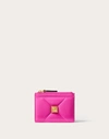 Valentino Garavani Roman Stud Nappa Leather Coin Purse With Zip Woman Pink Pp Uni