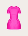 VALENTINO VALENTINO CREPE COUTURE SHORT DRESS WITH BOW DETAIL WOMAN PINK PP 42