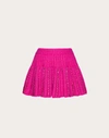 Valentino Women's Embroidered Mohair-blend Knit Midi Skirt In Pink Pp