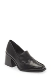 Vince Camuto Women's Segellis Block-heel Tailored Loafers In Black Zenith