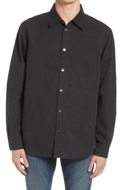 John Elliott Button-up Long-sleeved Shirt In Black