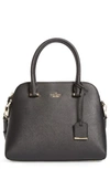 Kate Spade Cameron Street Maise Leather Satchel - Black In Black/gold
