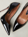 Bcbgmaxazria Nova Pump In Black Crinkle Patent