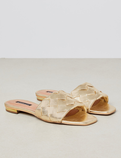 Bcbgmaxazria Remi Flat Slide In Platino