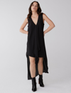 BCBGMAXAZRIA TARA CASCADE RUFFLE DRESS