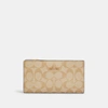 COACH OUTLET SLIM ZIP WALLET IN SIGNATURE CANVAS