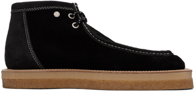 Andersson Bell Black Credose Desert Boots In Black Black