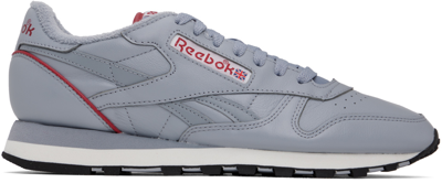 Reebok Unisex Classic Leather 1983 Vintage Shoes In Cold Grey/flash Red/chalk