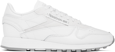 Reebok White Classic Leather Trainers In Ftwr White/ftwr Whit