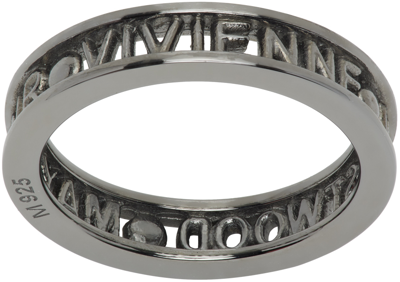 Vivienne Westwood Gunmetal Westminster Ring In S001 Ruthenium
