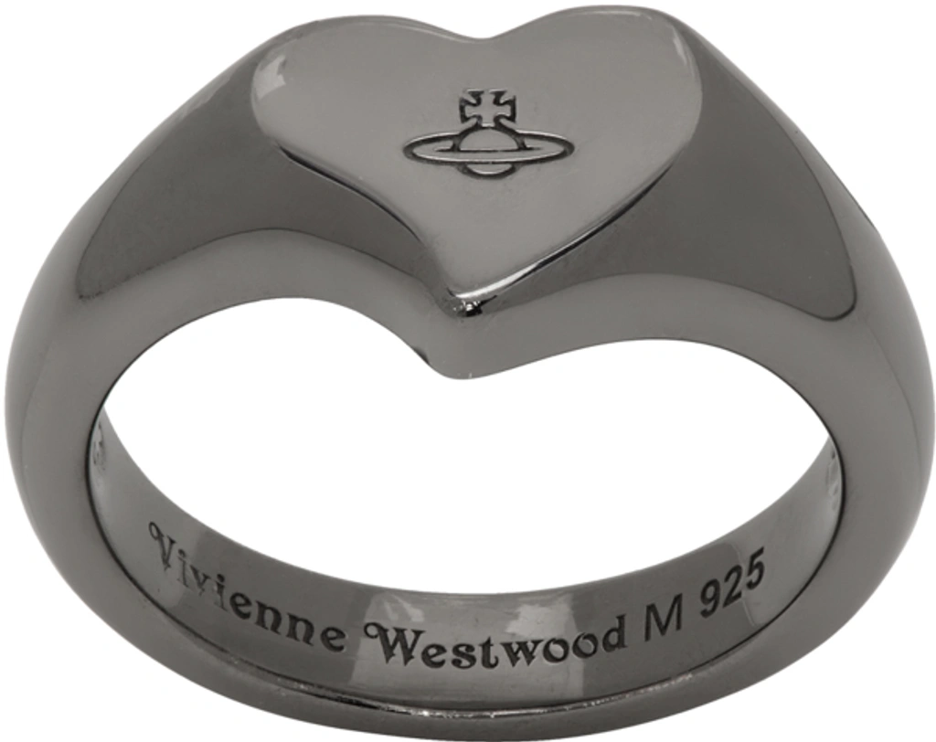 Vivienne Westwood Gunmetal Marybelle Ring In S001 Ruthenium | ModeSens