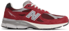 NEW BALANCE RED MADE IN USA 990V3 SNEAKERS